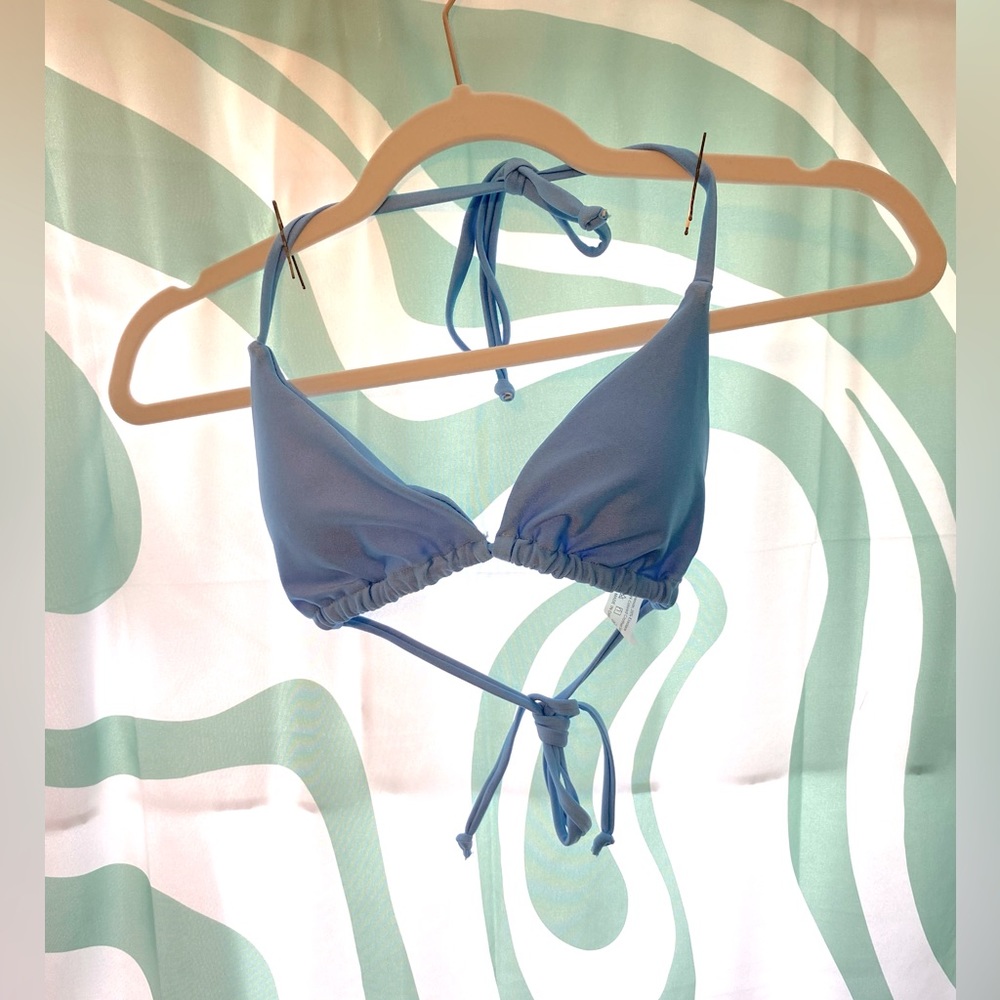 SHEIN | Blue halter swimming suit top
